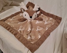 Levtex Baby Deer Fawn Lovey Plush Buck Brown White Security Blanket
