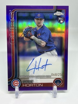 2025 Topps Chrome Update - Auto Cade Horton #RA-CH Purple Refractor /250 811