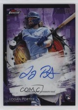 2024 Topps Finest Purple Refractor /125 Logan Porter #FA-LP Auto 0w3