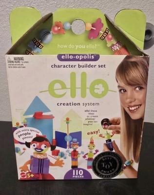 Ello Creation System Ello-opolis Character Builder Set Mattel 110 Pieces New VTG