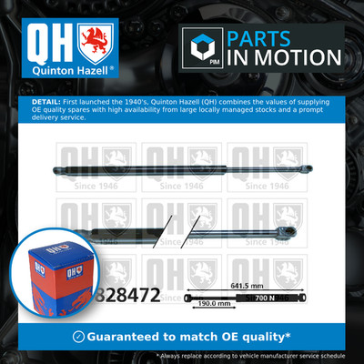 Boot Gas Strut fits RENAULT ESPACE Mk5 1.6D 2015 on Spring Lift Tailgate Rear QH