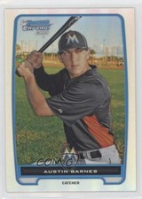 2012 Bowman Chrome Prospects Refractor Austin Barnes #BCP184 05up