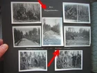 169) 7 x Photo 1941 - 30. Inf.Div - Volkhov Front Russia - Stick Dam Construction Swamp