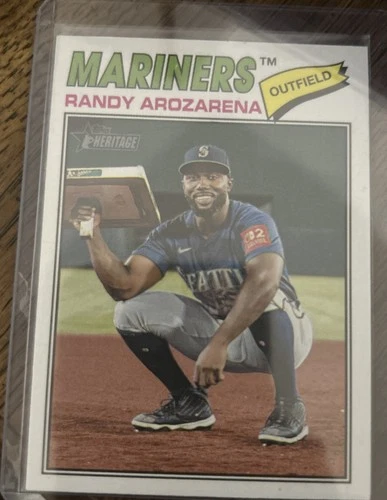 RANDY AROZARENA 2026 Topps Heritage IMAGE VARIATION Mariners