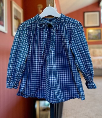Dagmar Daley Blue Check Top ~ Sz 5