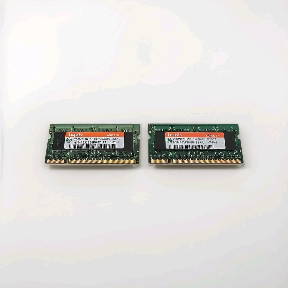 Hynix HYMP532S64P6-E3 AA 512MB DDR2-400 (256MB x 2) PC2-3200S Random Access Mem - Image 2 of 4