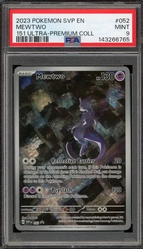 Pokemon Mewtwo 15 Ultra-Premium Coll. Promo SVP EN 052 PSA 9 Mint