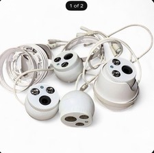 4 x white security cameras