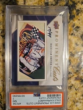 2009 Upper Deck Prominent Cuts Dale Earnhardt Auto /47 HOF Nascar Autograph
