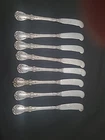8 VINTAGE TOWLE STERLING SILVER BUTTER SPREADER KNIFE. OLD MASTER PATTERN