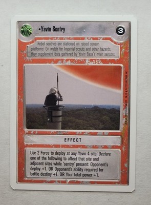 Star Wars CCG: YAVIN SENTRY + BONUS | Uncommon-2 | SAVE UP TO 25% | Prem Unl