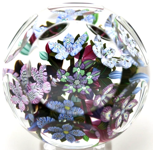 AMAZING Peter McDOUGALL Complex  Millefiori Floral BOUQUET Art Glass PAPERWEIGHT