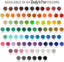 Crimson Red Acrylic Ready to Pour Pouring Paint - Premium 32-Ounce Pre-Mixed Wat