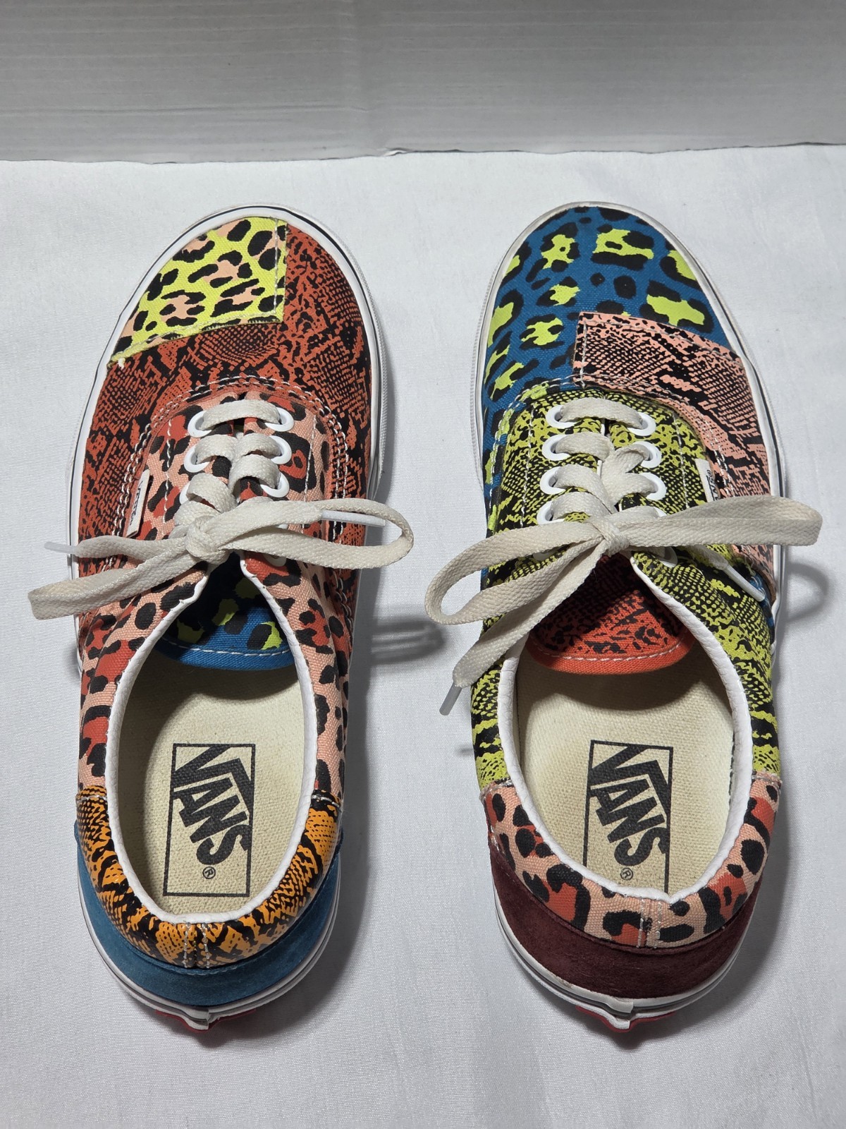 Vans Era Patchwork Leopard Snake Print Shoes Mens… - image 1