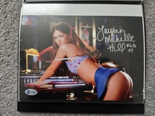 The House Bunny Lauren Michelle Hill signed Playboy photo BAS ( Beckett )