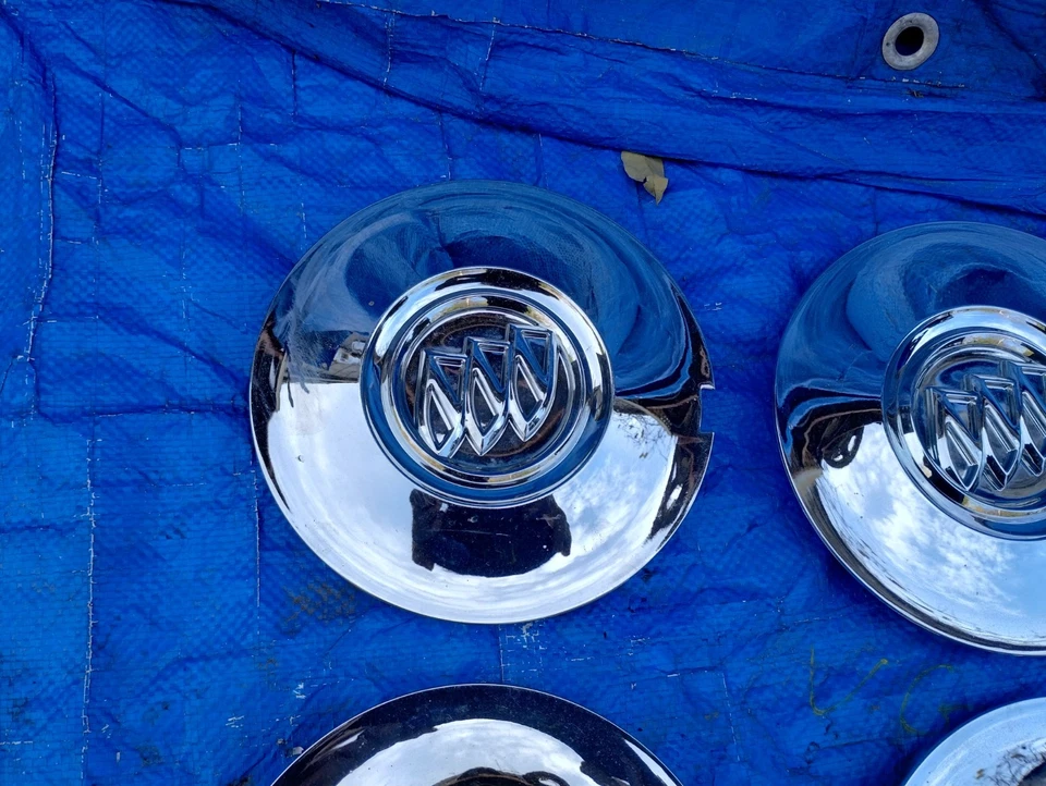 Juego de tapas centrales de rueda cromadas de 7 ranuras Buick Enclave 2008 2009 2010 19" 9597105 Foto 2 de 4