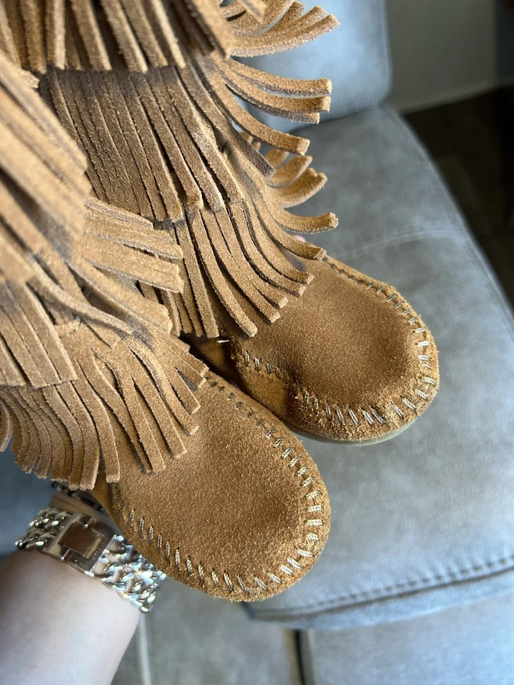 Minnetonka Fringe Boots - Image 2 of 4