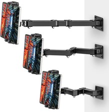 Tablet Wall Mount Holder 3-Stage Extendable Arm 360  Rotating Under Cabinet