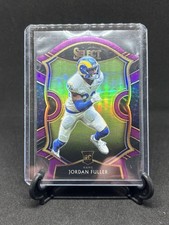 2020 Panini Select - Concourse Jordan Fuller #75 Purple Prizm Die-Cut (RC)