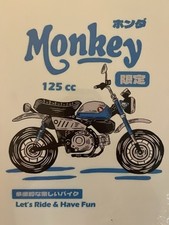 Honda Monkey Plaque Décoration Métal