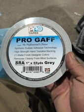 Pro Gaff Gray Gaffers Tape 1 inch x 55 yards F Abaj0