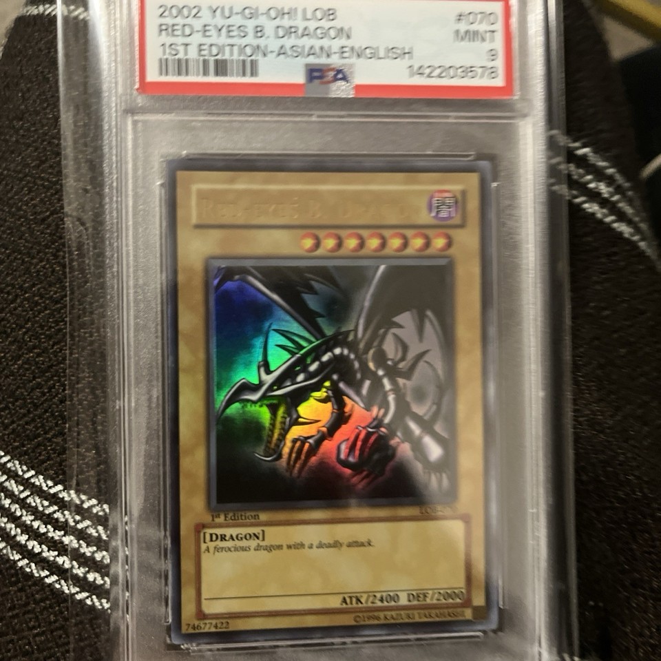 2002 Yu-Gi-Oh! LOB Legend Blue Eyes 1st Edition #070 Red-Eyes Blue ...