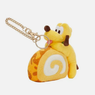 Authentic Shanghai Disney 2026 Food Shaped Series Pluto Plush Keychain New