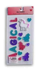 NEW MAGICAL Unicorn Window Gel Clings Decorations 17 pcs Happy Hearts