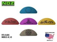 for Glock 43 42 Grip Frame Plug Insert 9mm .380 Aluminum Black Engrave Patriotic