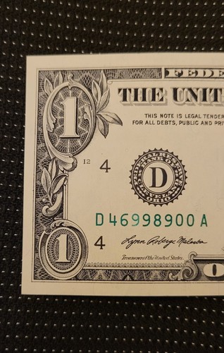 Rare Fancy Serial Number Light Ink ERROR I've Never Seen Before - Picture 4 of 6