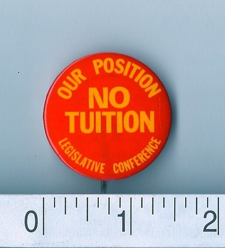 "Our Position No Tuition Legislative Conference" 1960's Pinback Anti-Vietnam War - Bild 2 von 3