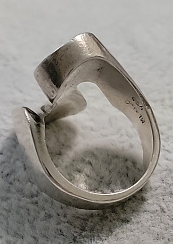 Mexico Sterling Silver Modernist Ring 14.4g Taxco? 925 Sz 6.75 Stunning Chunky - Picture 3 of 8