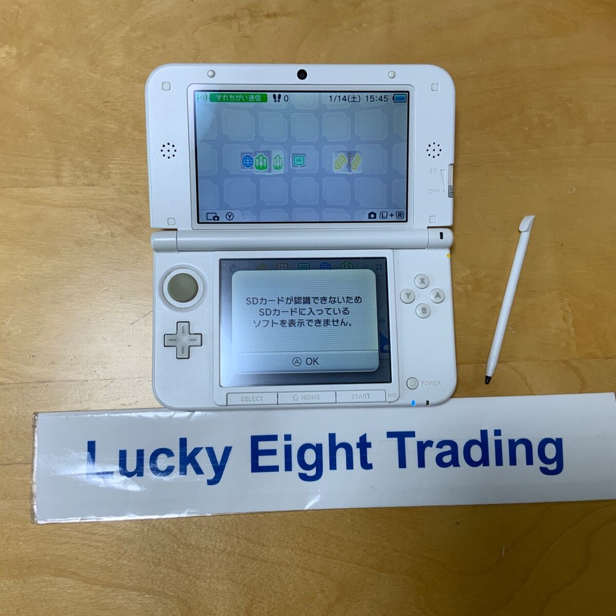 Nintendo 3DS XL LL Pink White Console Charger Japanese ver Nintendo 3DS XL LL Pink White Console Charger Japanese ver