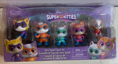 Disney Junior Super Kitties Hero Squad 5-Piece Figure Set NEW