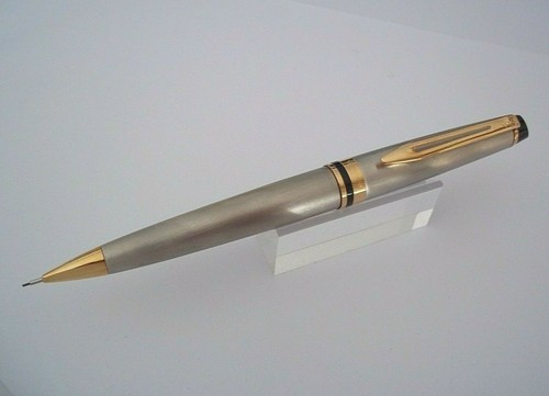 MAGNIFIQUE STYLO PORTE MINES WATERMAN EXPERT GRIS METAL NEUF DE STOCK U106 - Imagen 2 de 11