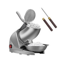 Electric Ice Crusher Triple Blades Ice Crusher Shaver 286lbs/hr Stainless Ste...