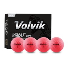 Image of New Volvik Vimat Matt Pink Golf Balls Soft Feel Distance Inc FREE Srixon Gift