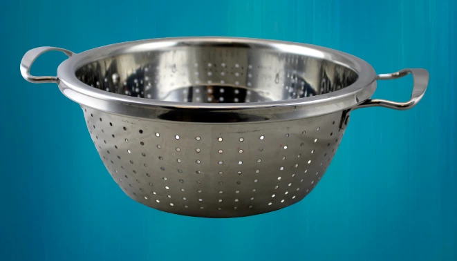 Stainless Steel Kitchen Colander Pasta Strainer Fruit Vegetable