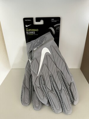 Nike Superbad 5.0 Football Gloves Wolf Grey/White CJ9339-015 Size 2XL