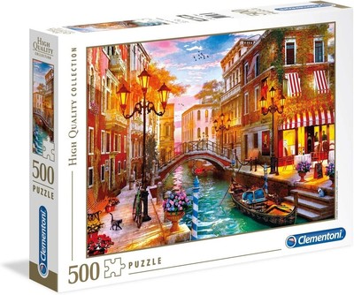 Clementoni 35063 Puzzle, Sunse Over Venice, 500 Pieces Jigsaw Puzzle