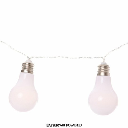 LED Light Bulb String Lights - 10 Lights - Afbeelding 1 van 4