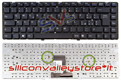 Black Italian Keyboard for Sony VPC-EA22EG-BI Notebook