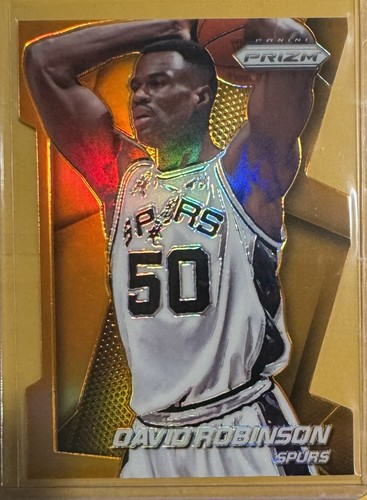 2014-15 Panini Prizm David Robinson Orange Die-Cut /139 227 San Antonio Spurs