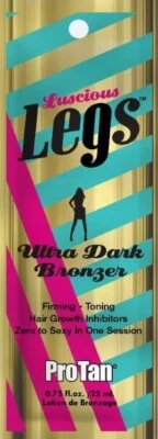PRO TAN Neu Pro Hellbraun Luscious Legs Dunkelbräunung Sonnenliege Bräunungslotion Creme 22ml Beutel