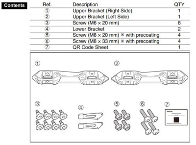 NEW 2022-2026 Genuine Suzuki GSX-S1000GX GT Side Case Brackets