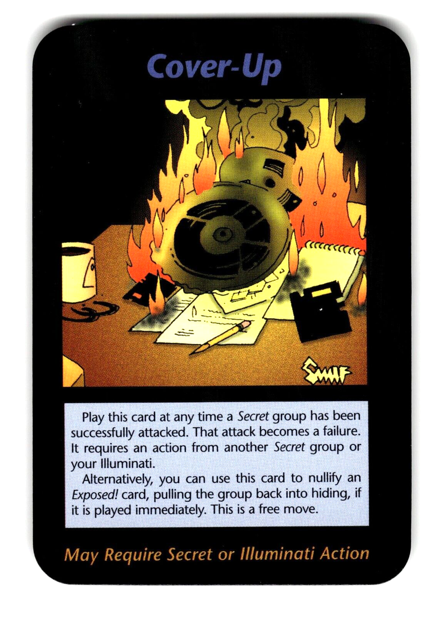 Cover-Up Base Set card INWO Illuminati New World Order Game | eBay