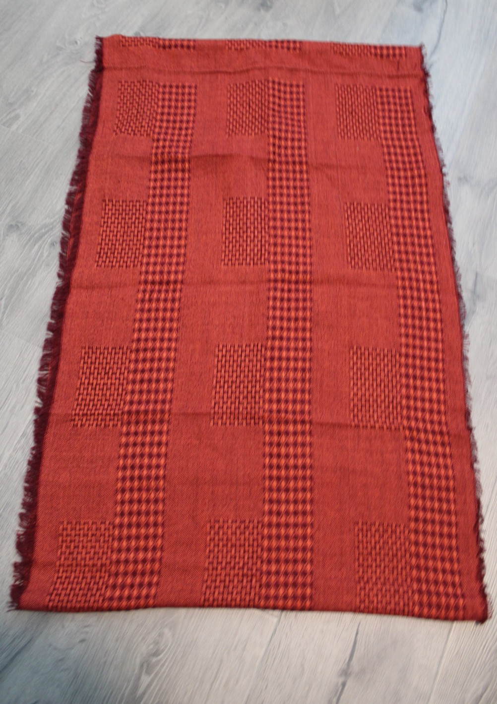 Infinity Loop Accent Neck Scarf Solid Rust Dk Ora… - image 8