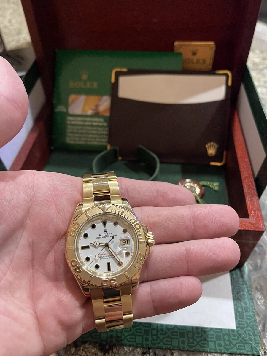 yellow gold rolex yacht master gold