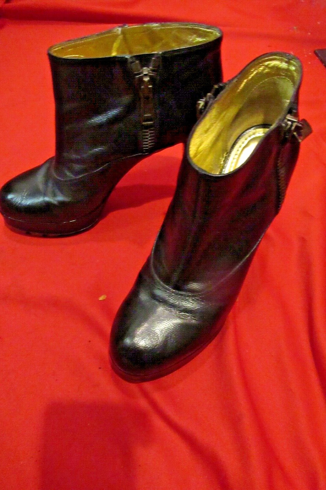 Stivali TRIBUTO YVES SAINT LAURENT in pelle caviale nera YVES SAINT LAURENT tacchi a stiletto scarpe 8 5