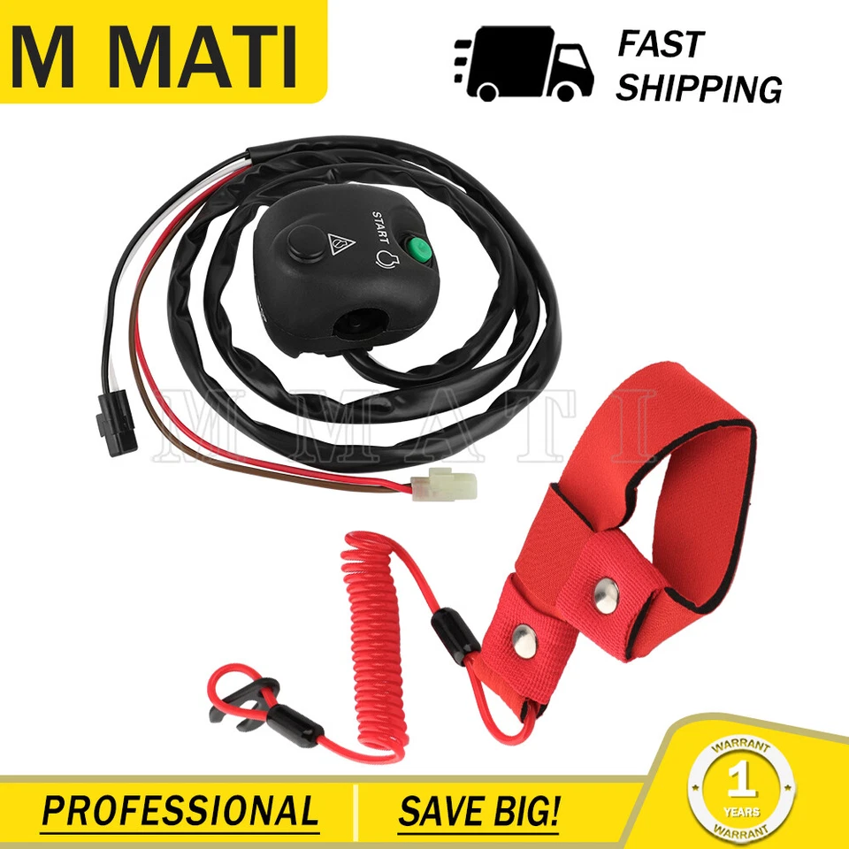Interruptor y cordón Start Stop Kill para Yamaha WaveRunner SUV1200 SV1200 1999-2004 Foto 4 de 4